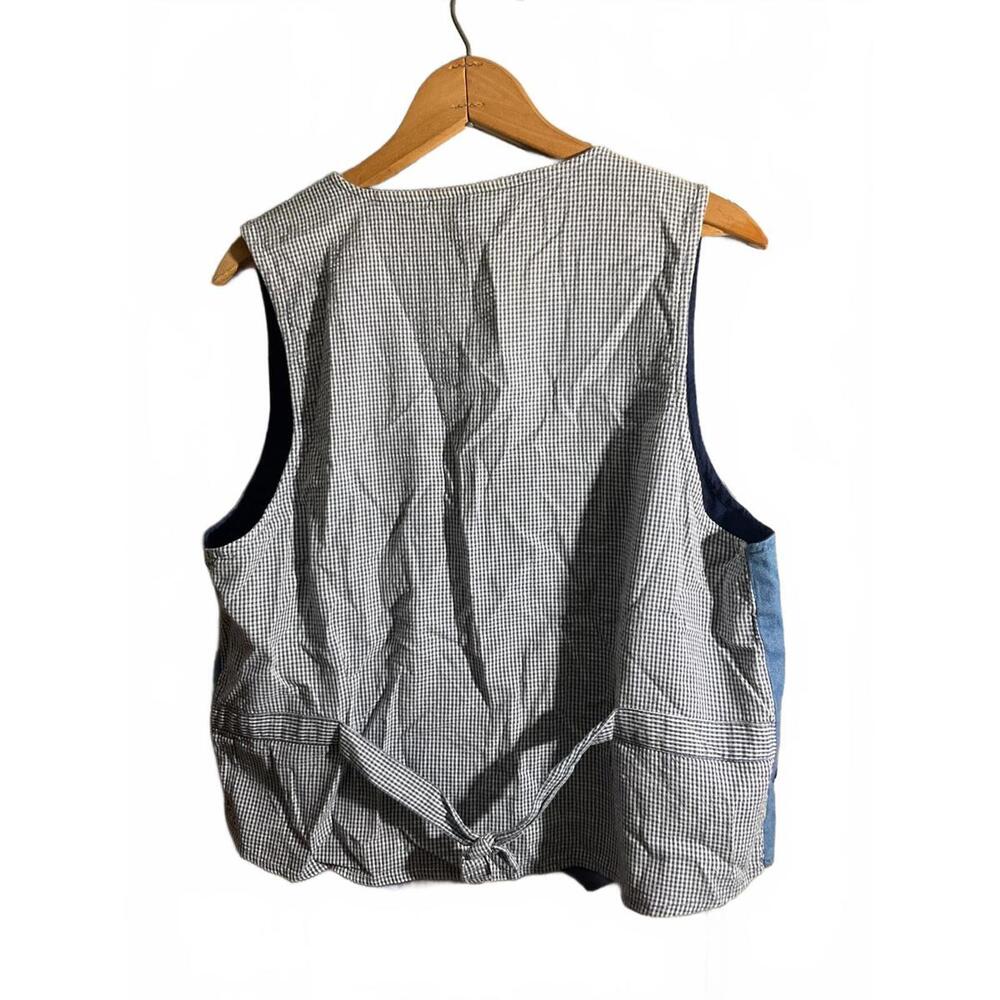 Vintage Embroidered Patchwork Vest by Casey & Max M/Large - Picture 7 of 8